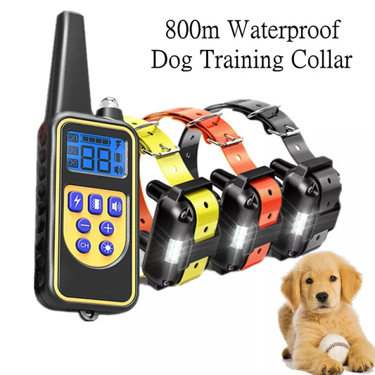 3 Dog - Electric Dog Training Collar Waterproof Dog Bark Collar Pet With Remote Control Rechargeable Anti Barking Device All Size Dogs